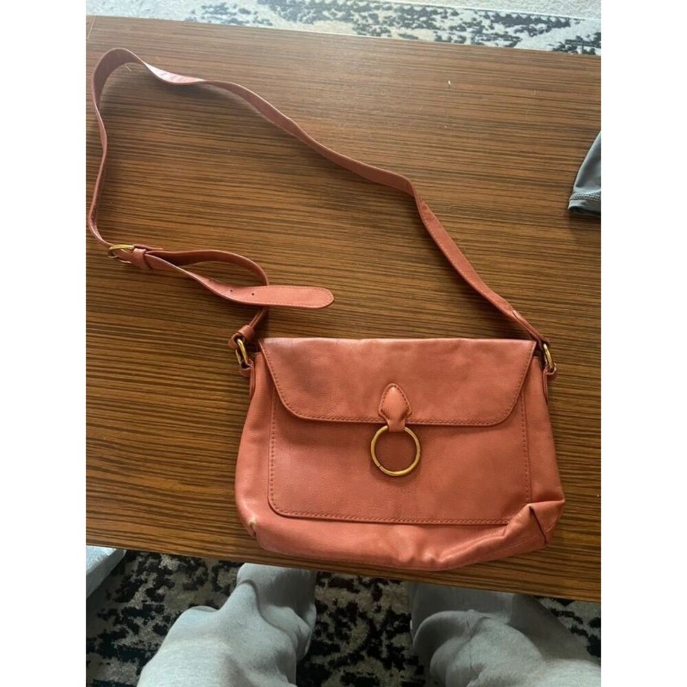 Salmon coloed crossbody